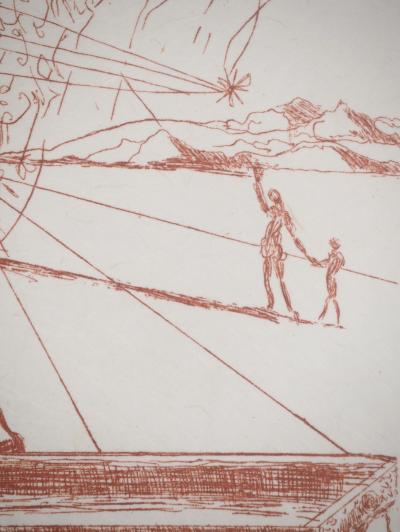 Salvador DALI : Thomas Edison, Gravure originale signée 2
