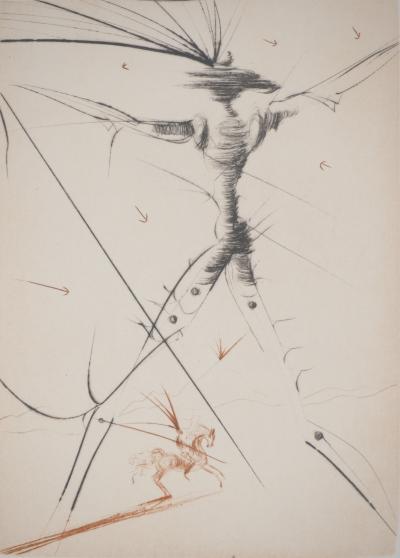 Salvador DALI : Le petit chevalier, Gravure originale signée 2