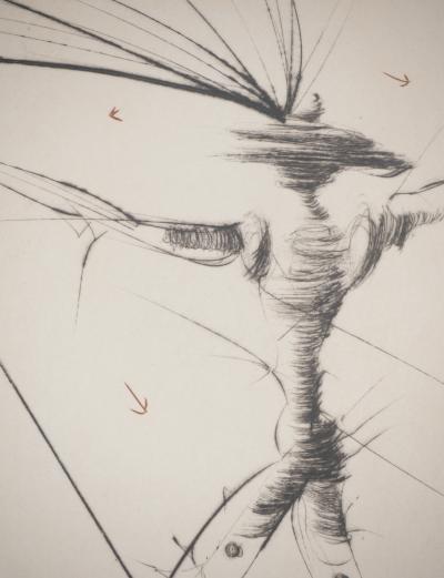 Salvador DALI : Le petit chevalier, Gravure originale signée 2