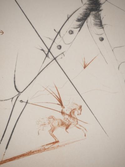 Salvador DALI : Le petit chevalier, Gravure originale signée 2