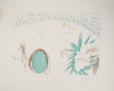 Salvador DALI : Le Manège - Gravure originale signée 2