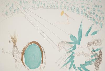 Salvador DALI : Le Manège - Gravure originale signée 2