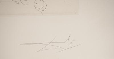 Salvador DALI : San Francisco, Mission Dolores, Gravure originale signée 2