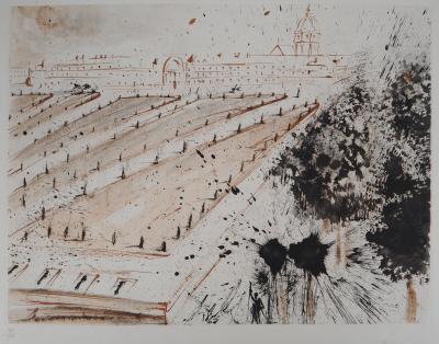 Salvador Dali : Paris : Les Invalides - Gravure originale Signée 2