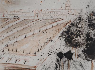 Salvador Dali : Paris : Les Invalides - Gravure originale Signée 2