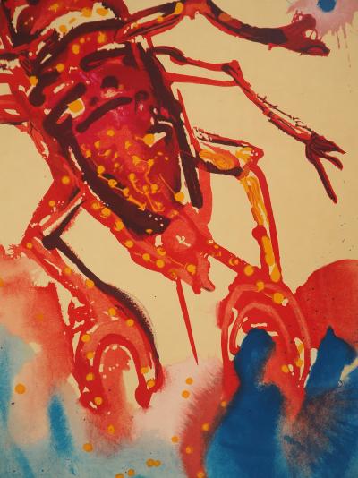 Salvador Dali : Zodiaque, le Cancer - Lithographie originale signée 2