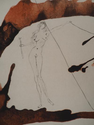 Salvador Dali : Mythologie, Thésée et le Minotaure - Gravure originale signée 2