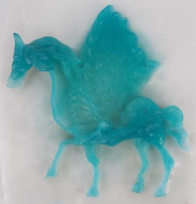 Salvador Dali : Pégase - Sculpture originale en pate de verre DAUM, signée 2