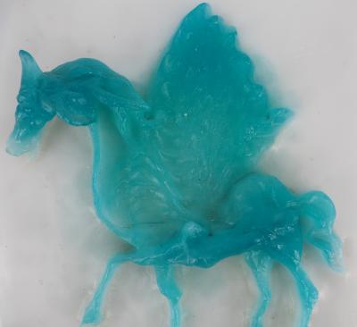 Salvador Dali : Pégase - Sculpture originale en pate de verre DAUM, signée 2