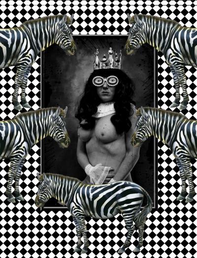Gaudi .C - the-zebra-queen (2017) - digital print 2