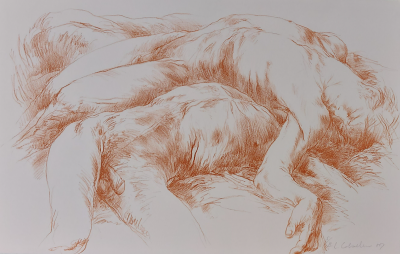Luis CABALLERO  Nus (1982)  Lithographie originale signée et datée au crayon 2