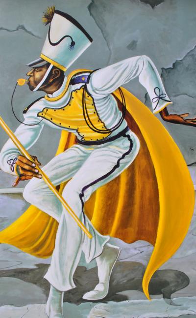 Ernie BARNES : Le Tambour Major, Sérigraphie signée 2