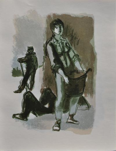 Lucien FONTANAROSA : Scènes de guerre, Ensemble de 6 Lithographies originales 2