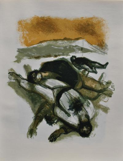 Lucien FONTANAROSA : Scènes de guerre, Ensemble de 6 Lithographies originales 2