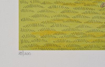 Vincent HADDELSEY : La course d’obstacles, Lithographie originale signée, 100ex 2