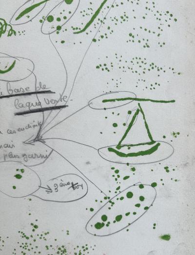 Marc Chagall (1887-1985) - Poèmes - Gravure sur bois originale, épreuve d’imprimeur annotée 2