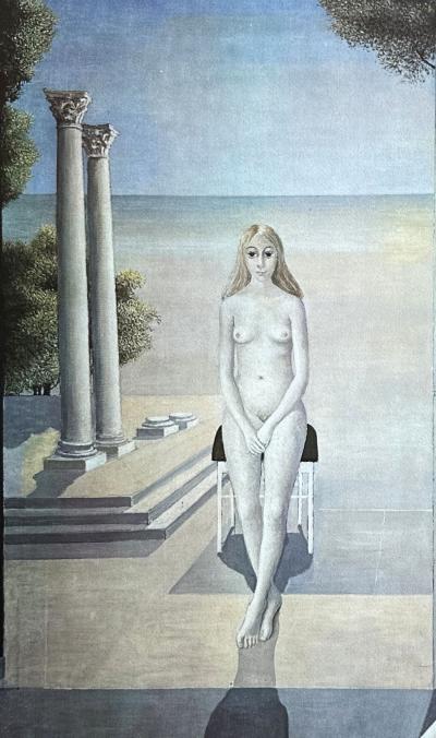 Paul DELVAUX (1897-1994) - Au bord de la mer, 1976 - Lithographie signée au crayon et numérotée 2