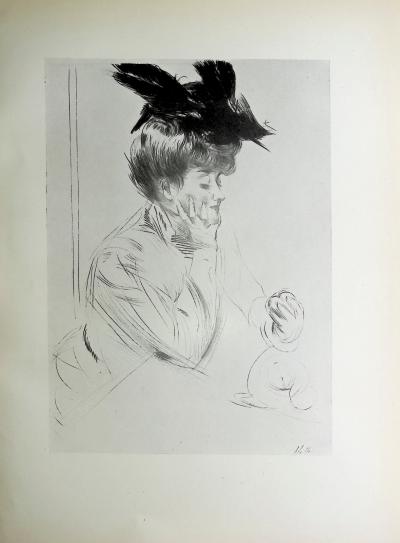 Paul César HELLEU : Eve, Héliogravure signée 2