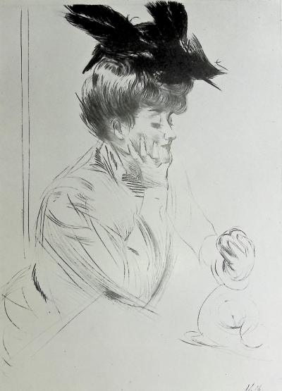 Paul César HELLEU : Eve, Héliogravure signée 2
