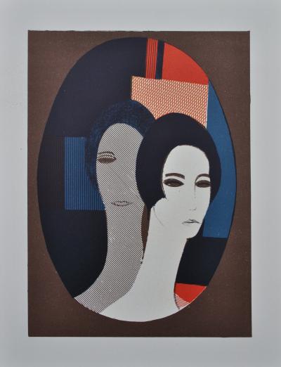 André MINAUX : Portraits et scènes de vie, 6 Lithographies originales, 1962 2