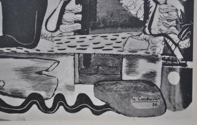LE CORBUSIER : Femmes, cheval et serpent, héliogravure signée, 1938 2