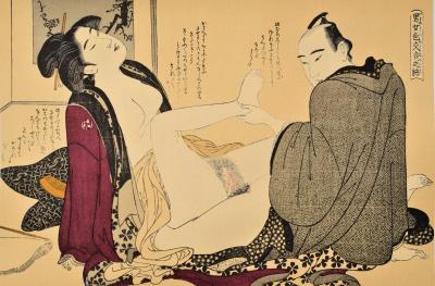 Chubunsaï YEISHI : Le fétichiste, Lithographie érotique japonaise 2