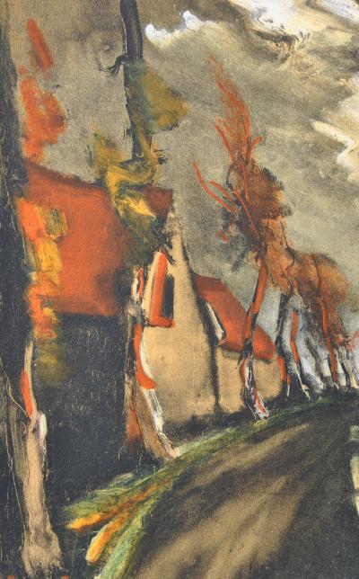 Maurice DE VLAMINCK : La route de Mortagne, Lithographie signée 2