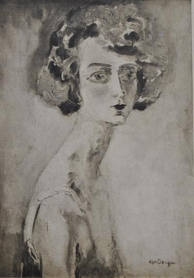 Kees VAN DONGEN : Modèle timide, Gravure signée 2