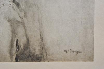 Kees VAN DONGEN : Modèle timide, Gravure signée 2