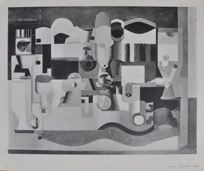 LE CORBUSIER : Nature morte aux nombreux objets, héliogravure signée, 1938
