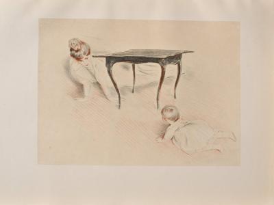 Paul César HELLEU : La partie de cache-cache, Héliogravure 2