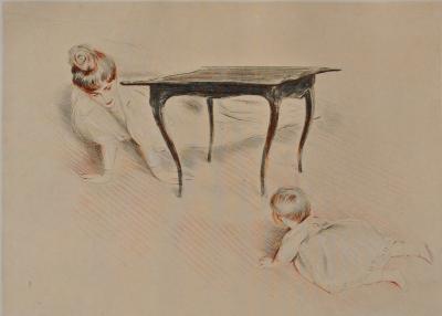 Paul César HELLEU : La partie de cache-cache, Héliogravure 2