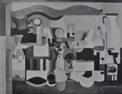LE CORBUSIER : Nature morte aux nombreux objets, héliogravure signée, 1938 2
