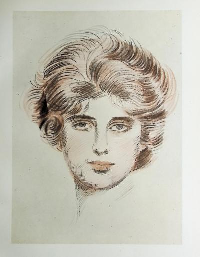 Paul César HELLEU : Portrait de Madame Helleu, Héliogravure 2