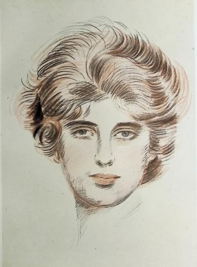 Paul César HELLEU : Portrait de Madame Helleu, Héliogravure 2