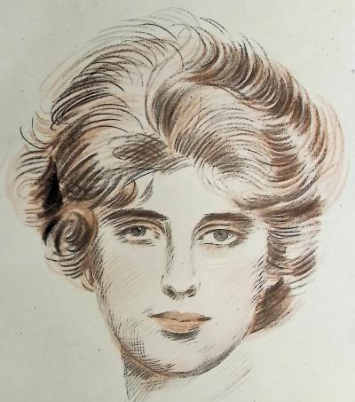 Paul César HELLEU : Portrait de Madame Helleu, Héliogravure 2