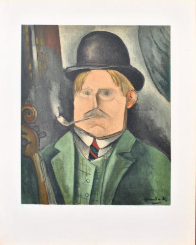 Maurice DE VLAMINCK : Autoportrait, Lithographie signée