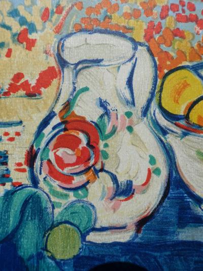 Maurice DE VLAMINCK : nature morte aux fruits, Lithographie signée 2