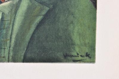 Maurice de Vlaminck : Autoportrait, Lithographie signée 2