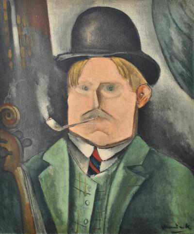 Maurice de Vlaminck : Autoportrait, Lithographie signée 2