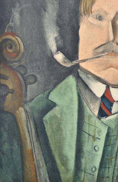 Maurice de Vlaminck : Autoportrait, Lithographie signée 2