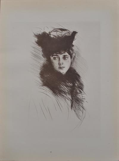 Paul César HELLEU : La comtesse de San Maritno, Héliogravure, 1913 2