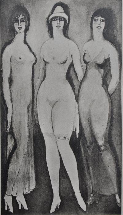 Kees VAN DONGEN : Les trois muses, Gravure, 1925 2