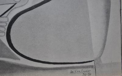 LE CORBUSIER : Joueuse de violon et de guitare, héliogravure signée, 1938 2