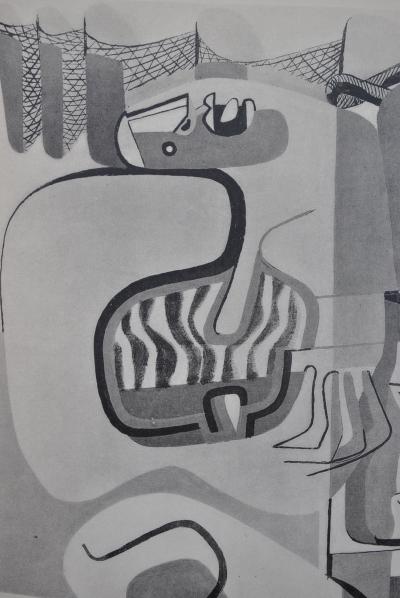 LE CORBUSIER : Joueuse de violon et de guitare, héliogravure signée, 1938 2
