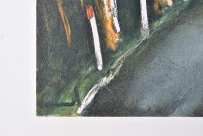 Maurice de VLAMINCK : La route de Longny, Lithographie signée, 1958 2