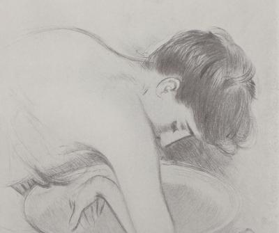 Paul César HELLEU : La toilette, Héliogravure signée 2