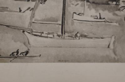 Kees VAN DONGEN : Jeune fille pensive, Gravure signée 2