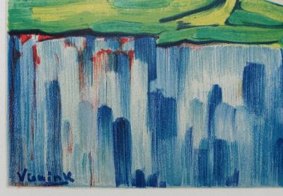 Maurice DE VLAMINCK : Chatou et les toits rouges, Lithographie signée 2