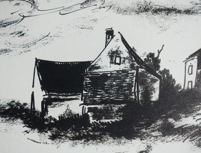Maurice DE VLAMINCK : La potinière à Rueil, Lithographie originale signée 2